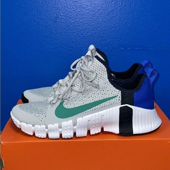 NEW Nike Free Metcon 3 Grey Fog Blue Green CJ0861-043 Men's Size 11 Shoes - Picture 2 of 8